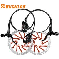 800/1500mm Bicycle Disc Brake Oil Pressure Front Rear Mountain Bike Hydraulic Brakes Power Off E-Bike Hydraulic Disc Brake Set