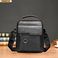 Homefish Brand Men Shoulder Bag for 9.7" iPad PU Leather Flaps Crossbody Bags Business Flap Male Solid Messenger Bag Travel Bag
