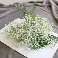 Artificial Flower Explosion Fake Plastic Gypsophila Wedding Bridal Bouquet Accessories Clearance Vase Home Decor DIY Gift Leaves