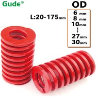 Medium Load Die Springs Red Compression Mould Spring For Rear Trunk Tailgate Strut Support Lift Bar Tool Red Car Accessories