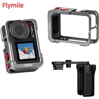 Flymile Action 5 Cage Metal Protective Case for DJI Osmo Action 5 Pro Accessories Expansion Mounts Frame With Buttons