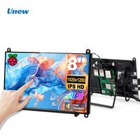 Tragbarer Monitor 8 Zoll Touchscreen-Display mit 1920x1200 5-Punkt-Touchscreen Geeignet für Raspberry Pi 5