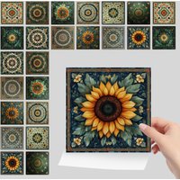Self-Adhesive Wall Stickers 24Pcs Set, Waterproof PVC Tile Decals for Kitchen Bathroom, Easy Peel & Stick Home Decor