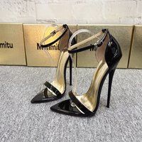 16cm/6.3inch High Heeled Sandals,Sexy Open Pointed Toe Summer Shoes For Night Club/Party,Ankle Strap,Red,White,Custom Colors