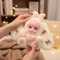 *Cute Love Heart Vinyl Rabbit Ear Doll Toy Pendant Keychain Ornaments Backpack Hangings Decoration Gifts