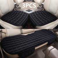 1Set Plush Car Seat Cover Anti Scratch Automotive Seat Protector Cushion Auto Front/Rear Seat Pad Universal Protector Mats
