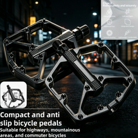 Lightweight Anti Slip Bicycle Pedals with Dual DU Bearing Classic Cycling Platform Pedal for Road Mountain Bike Accs Heavy Duty
