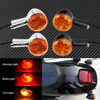 Motorcycle Rear Turn Signal LED Indicator Lamp Aluminum Brake Running Light For Harley Sportster XL883 XL1200 Iron 1992-2022