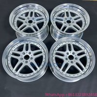 Bku 3 Piece 5x120 Wheels 18 19 Inch Rims M Parallel Style 37 Sliver Alloy Wheel for bmw E46 E34 E90 E92 E60 E38 E39 F10