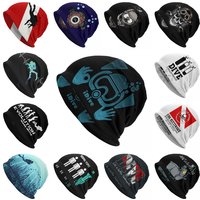 Custom Scuba Dive Aqua Blues IDive OK Bonnet Hats Street Knitted Hat For Men Women Warm Winter Diver Gift Skullies Beanies Caps