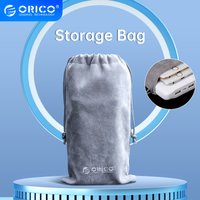 ORICO SA1810 Phone Storage Velvet Bag Storage for USB Charger/USB Cable/Power Bank/Phone Gray Color 180*100mm
