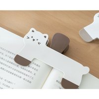 Cute PP Clip Cat-shaped Book Clip Portable Long-tail Clip for Office Files and Ticket Binding, Used to Secure Books