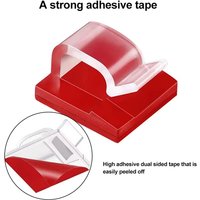 10/20/50pcs Self Adhesive Cable Clips Punch Free Wire Fixing Organizer Durable Cord Fix Clip Home Office Network Cable Use