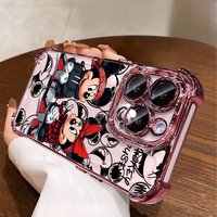 Case For Samsung Galaxy S26 Ultra S25 FE S24 S23 S22 S21 Ultra Plus FE A57 A56 5G Disney Mickey Minnie Mouse Disney Casing