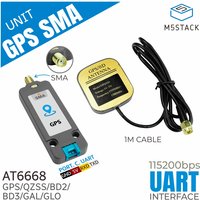 M5Stack Official GPS/BDS Unit with SMA Antenna(AT6668)