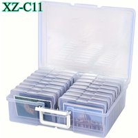 Clear Durable Plastic Storage Container for Documents Crafts & Scrapbook Organization