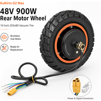 48V 900W Rear Motor Wheel Assembly for KuKirin G2 Max Electric Scooter, 10 Inch 255x80 Vacuum Tire Drive Hub Replacement