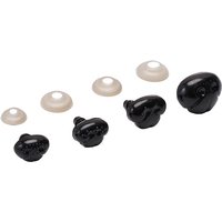 10-30 Pairs/Pack Toys Stuffed Animals Dog Nose With Washer Plug 4 Sizes Black Plastic Noses For Crochet Toy Doll Making Supplies