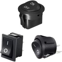 NEW 12V 24V Circular Switch Mini 20MM ON/OFF Switch Toggle Switch 2 Pin Round Rocker Switch Boats