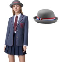 Matilda Hat Musical Movie Matilda Grey Cosplay Hat Women Girl Wool Hat Halloween Carnival Unisex Hat Accessories M S Size