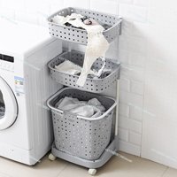AliExpress NONE Dirty Laundry Basket, Laundry Bucket, Dirty Clothes Storage Basket, Household Laundry Basket, Storage Rack, Bathroom Frame