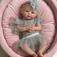 OtardDolls-44cm Open Mouth Solid bebe reborn de silicona Girl Dolls With Painted & Unpainted Skin Handmade Reborn Silicone Dolls