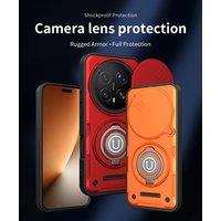 Anti-Fall Armor Shockproof Case Fundas For Honor Magic 7Pro 8 Pro Slide Camera Lens Protection Metal Ring Holder Phone Cover