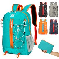 Large Capacity Folding Travel Backpack Outdoor Sports Ultra-light with Breathable Shoulder Straps for Traveling and Hiking