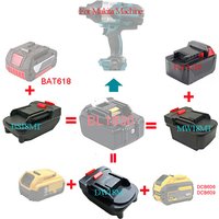 MW18MT DW18MTBS18MT For Makita 18V Power Tool Adapter Converter For Bosch For Milwaukee For M18 For DeWALT Lithium Ion Battery