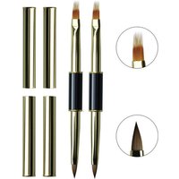 1/7PCSDual End Nail Art Stripes Lines Liner DIY Painting Brush Liquid Powder Acrylic UV GEL Extension Builder French Drawing Pen
