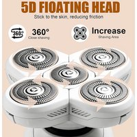 5D Freebird Flex Series Electric Razor for Women-Silk Smooth Legs,Body Hair,Pubic Shaver for Private Area, Sensitive Skin