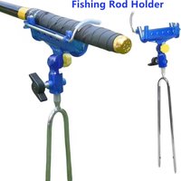 1pc Fishing Rod Holder with Rod Drop Lock and Rod Lift Unlock Fish Bracket Fishing Rack Tool Accessory