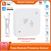 Tuya Zigbee WiFi Human Presence Sensor 24G MmWave Radar Detector APP Control For Smart Home Security Protector
