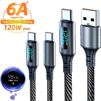 PD 120W USB To Type C 100W Type C To Type C Fast Charge Cord USB-C Quick Charging Cable For iPhone Samsung Oneplus Xiaomi Huawei