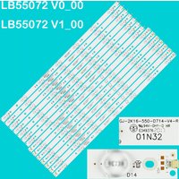 Bande de rétroéclairage LED pour TV, LBcape 72, 55PFF5701, 55PUS6501, 55PUS6561, 55PUS6581, 55PUS6101, 55PUH6101, 55PUS6401, 55PUS7272