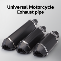 High performance 38-51mm universal muffler tailpipe with DB killer 300mm 370mm 470mm muffler