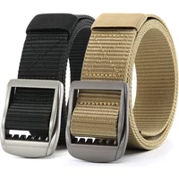 Military Automatic Buckle Nylon Belt Outdoor Hunting Metal Buckle Army Tactical Belt for Men Waist Canvas Belts for Women