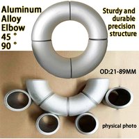 Aluminum Pipe Elbow 45 Degree 90 Degree Industrial-grade Alloy Seamless Elbow Welded Aluminum Alloy Connector Fittings