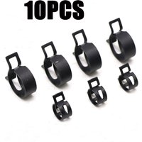 10pcs Fuel Hose Spring Clamp Clips Line Hose Water Pipe Air Tube Clamps Fastener 6-22mm Pipe Clamp for Plumbing