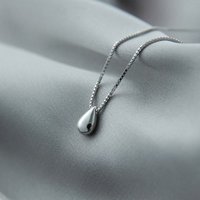New 925 Sterling Silver Necklace Water drop Exquisite Pendant for Women Fashion Noble Wedding Jewelry Accessories Party Gifts