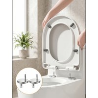 Universal Toilet Seat Cover Hinge Replacement Parts Mounting Bumper Hardware Connector Fixing Fittings Bolts Screws Pads Kit