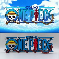 Anime One Piece 3D Logo Stand Puppe Schild für ONEPICEC Action Figur Modell Puppe Display Prop Cosplay Ausstellung Spielzeug Geschenk