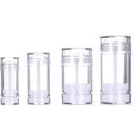 15/30/50/75g Deodorant Tube Handmade Round Twist Up Bottom Filling Empty Blush Stick Filling Stick Deodorant Container Travel