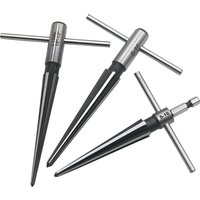 Hand taper reamer 1/8-1/2 (3-13mm) 5-16 taper reamer chamfer opening countersunk head cutting tool hexagonal shank tool