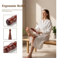 Foot Body Massage Stick Reflexology Wood Therapy Tool for Deep Acupressure Stress Relief Personal Use