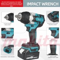 für Makita-Akku DTW700, 2000 Nm Drehmoment, bürstenloser elektrischer Schlagschrauber, 1/2-Zoll-Schraubendreher, kabelloser Schraubenschlüssel, Elektrowerkzeug für Makita 18-V-Akku.