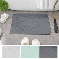 New 40x60cm Bathroom Anti-slip Mat Diatomite Stone Super Absorbent Entrance Carpet Anti-Slip Bedroom Door Mat