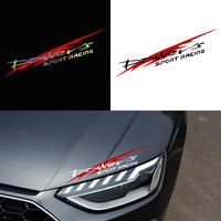 30X5.5CM Racing R&D Car Sticker Reflective Waterproof Vinyl Decal for Auto Sports Racing Styling