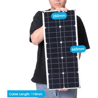 800W Portable Solar Panel 12V Waterproof Flexible Solar Panel Kit 100A Controller Home Camping RV Outdoor Battery Charger