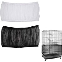 Universal Bird Cage Seed Catcher Guard Net Cover Parrot Nylon Mesh Net Cover Airy Cage Net Stretchy Skirt for Round Square Cages